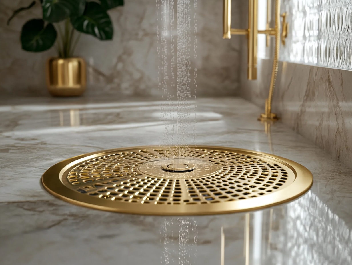 Global Market Trends for Classic Gold Shower Floor Drains in 2025