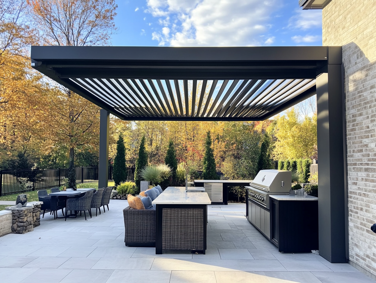 Transform Your Outdoor Space with an Innovative Adjustable Louvered Roof