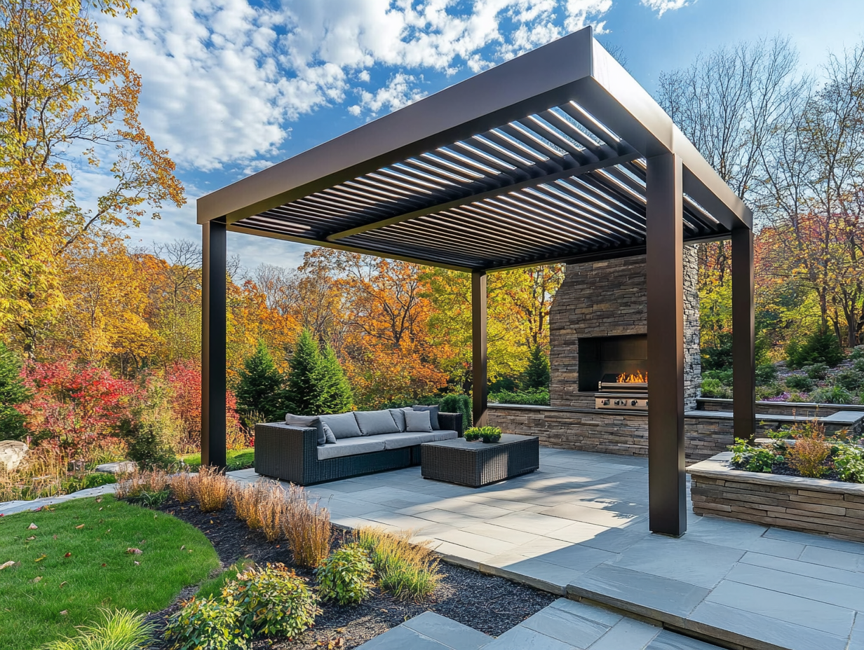 Transform Your Outdoor Space with an Innovative Adjustable Louvered Roof