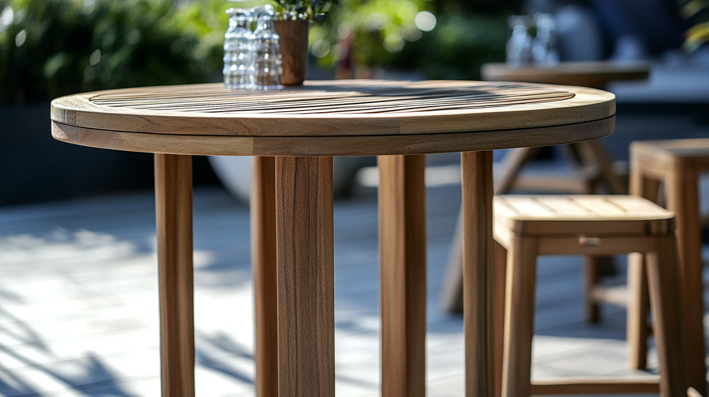 2025 Global Trends in Outdoor Furniture and How to Choose the Perfect Round Bar Table for Your Market