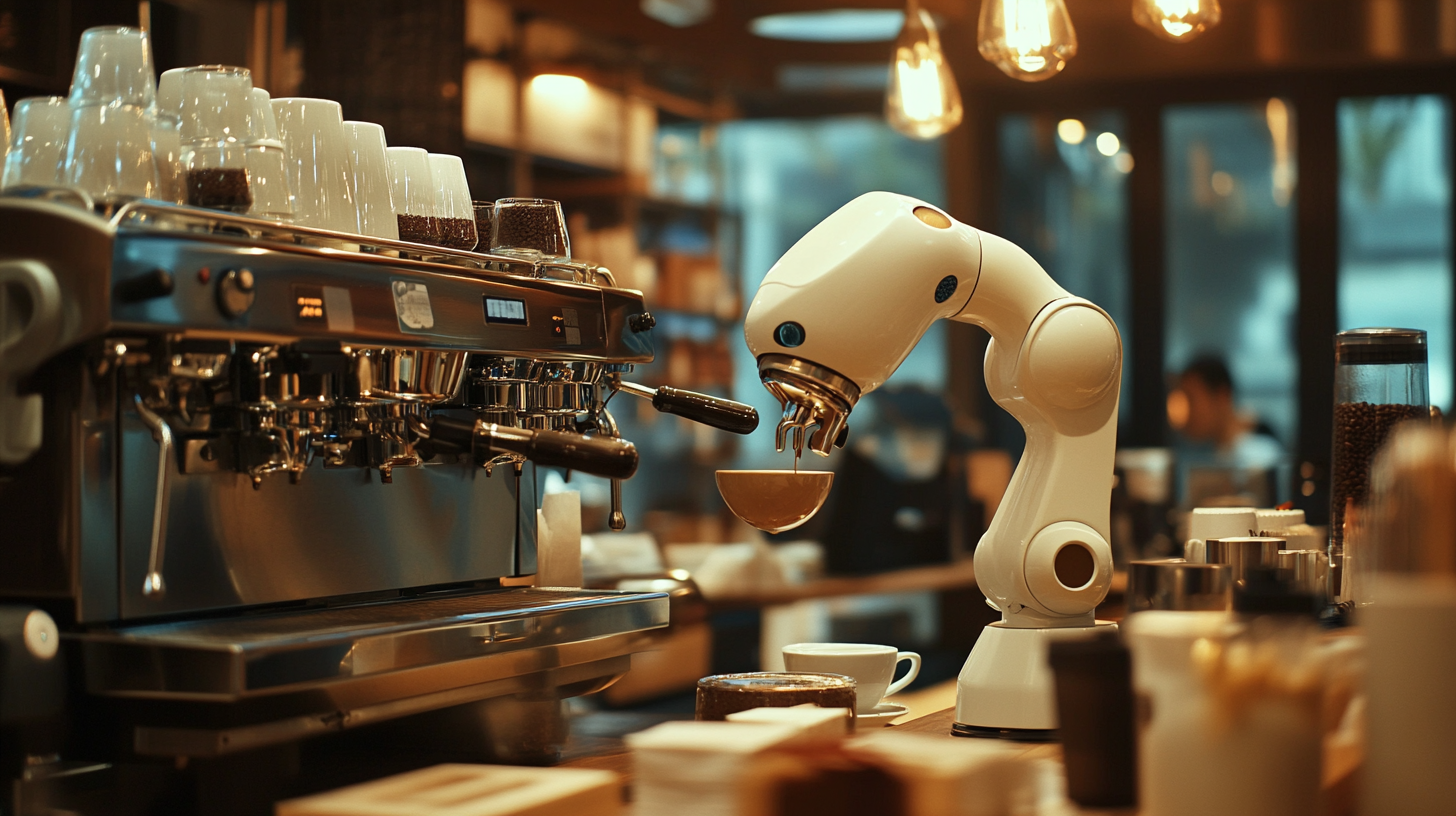 Die Evolution der Kaffeezubereitung mit Barista-Robotern in modernen Cafés