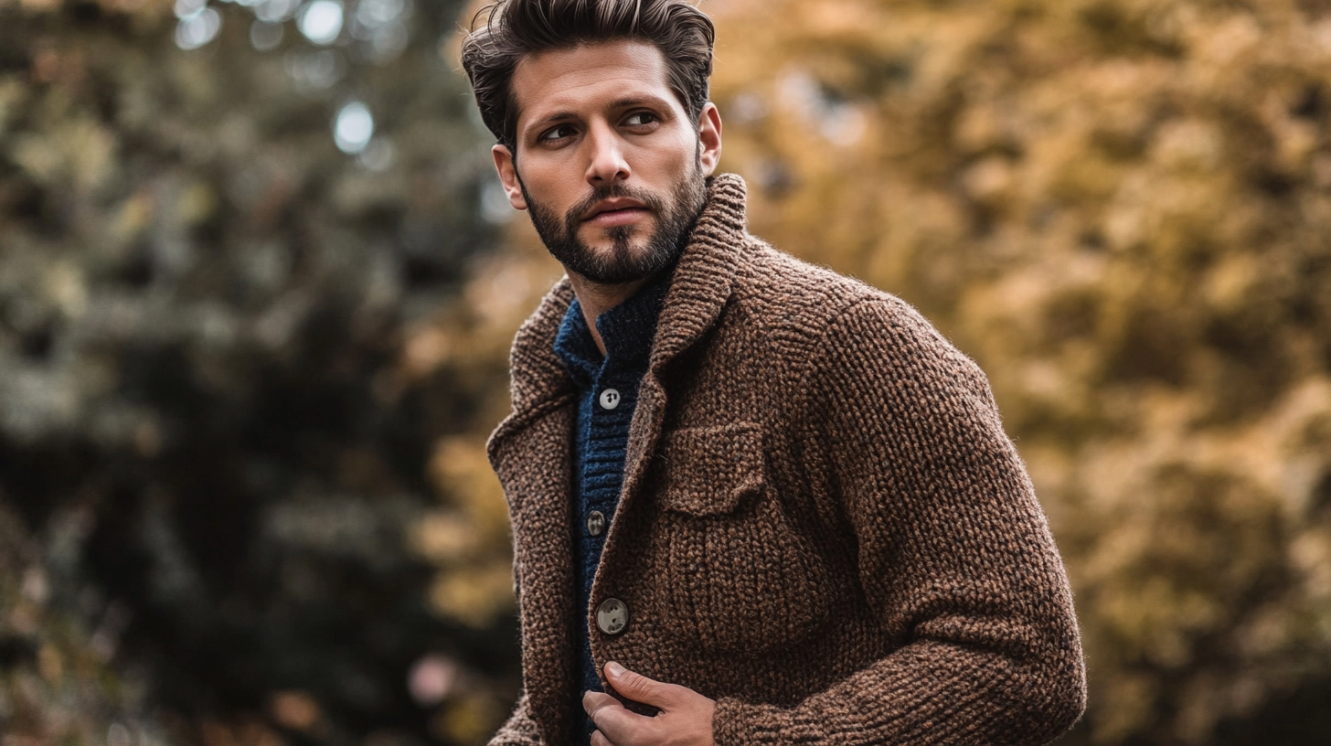 Elevate Your Style with Our Exclusive Men's Knit Cardigans: A Must-Have for Global Buyers