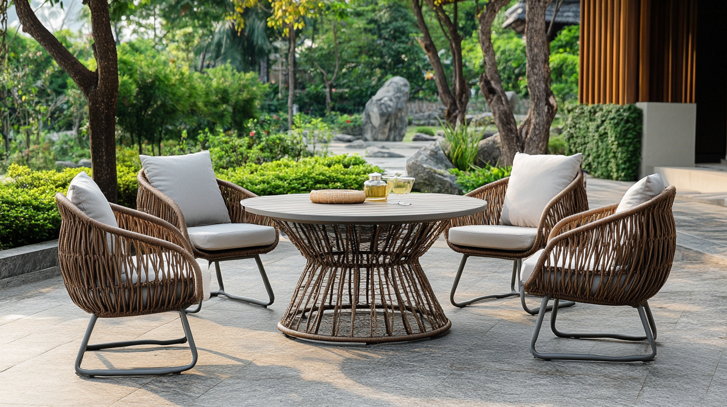Unmatched Quality and Reliability: Discover the Best Rattan Outdoor Dining Tables from China