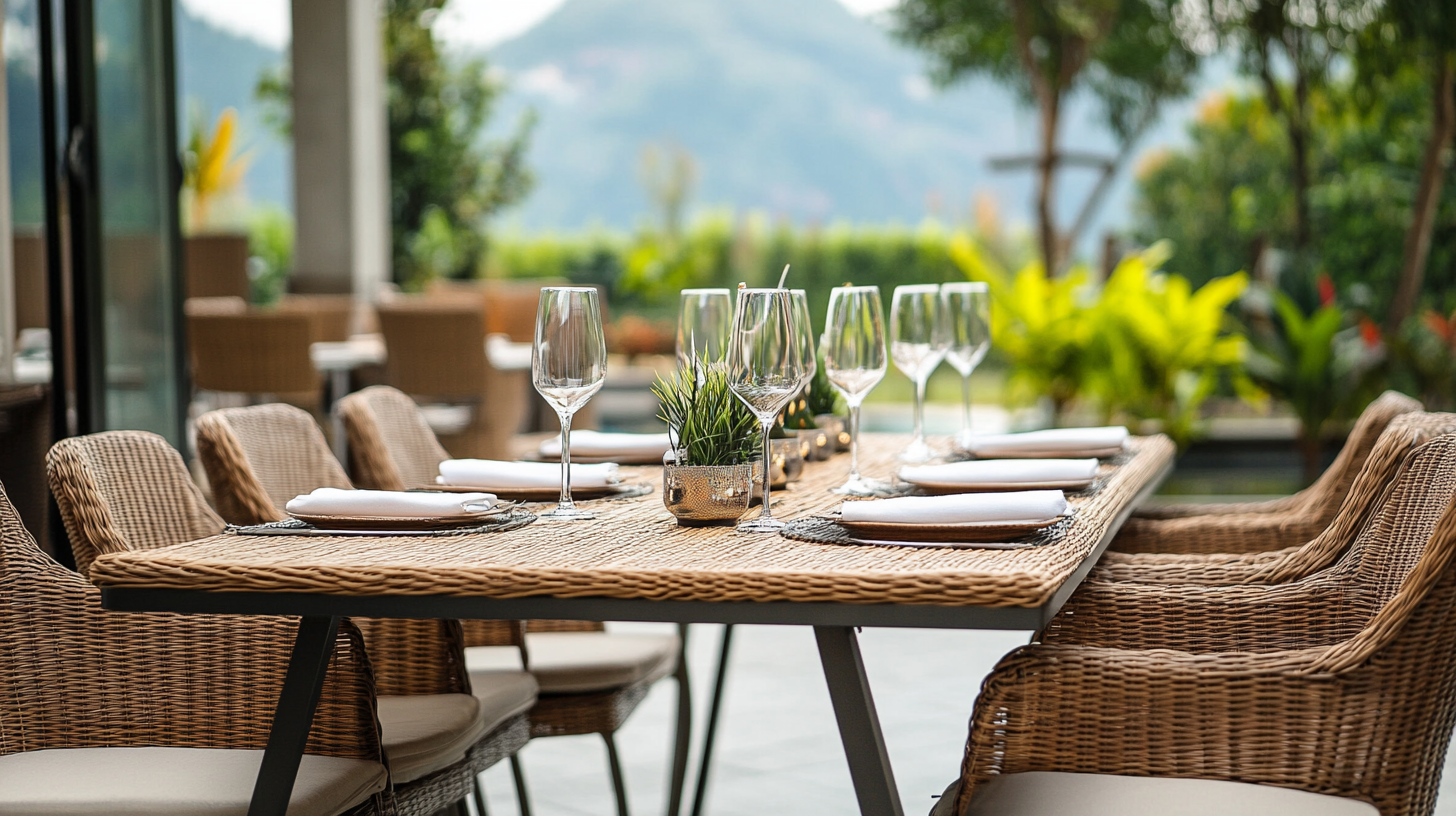 Unmatched Quality and Reliability: Discover the Best Rattan Outdoor Dining Tables from China