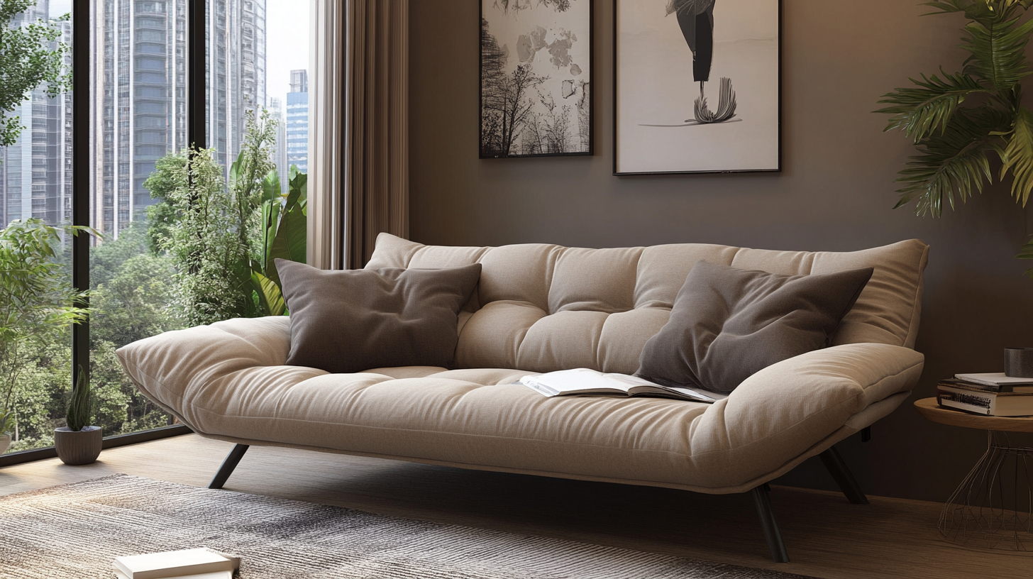 Transform Your Space with Our Premium Futon Sofa Bed: Crafted in China for Global Comfort