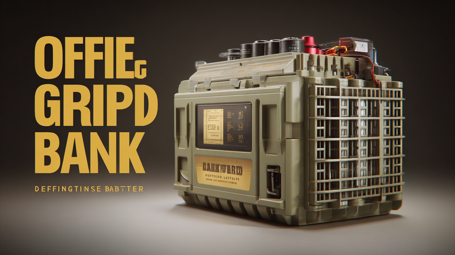 The Definitive Guide to Choosing the Best Off Grid Battery Bank for Your Needs