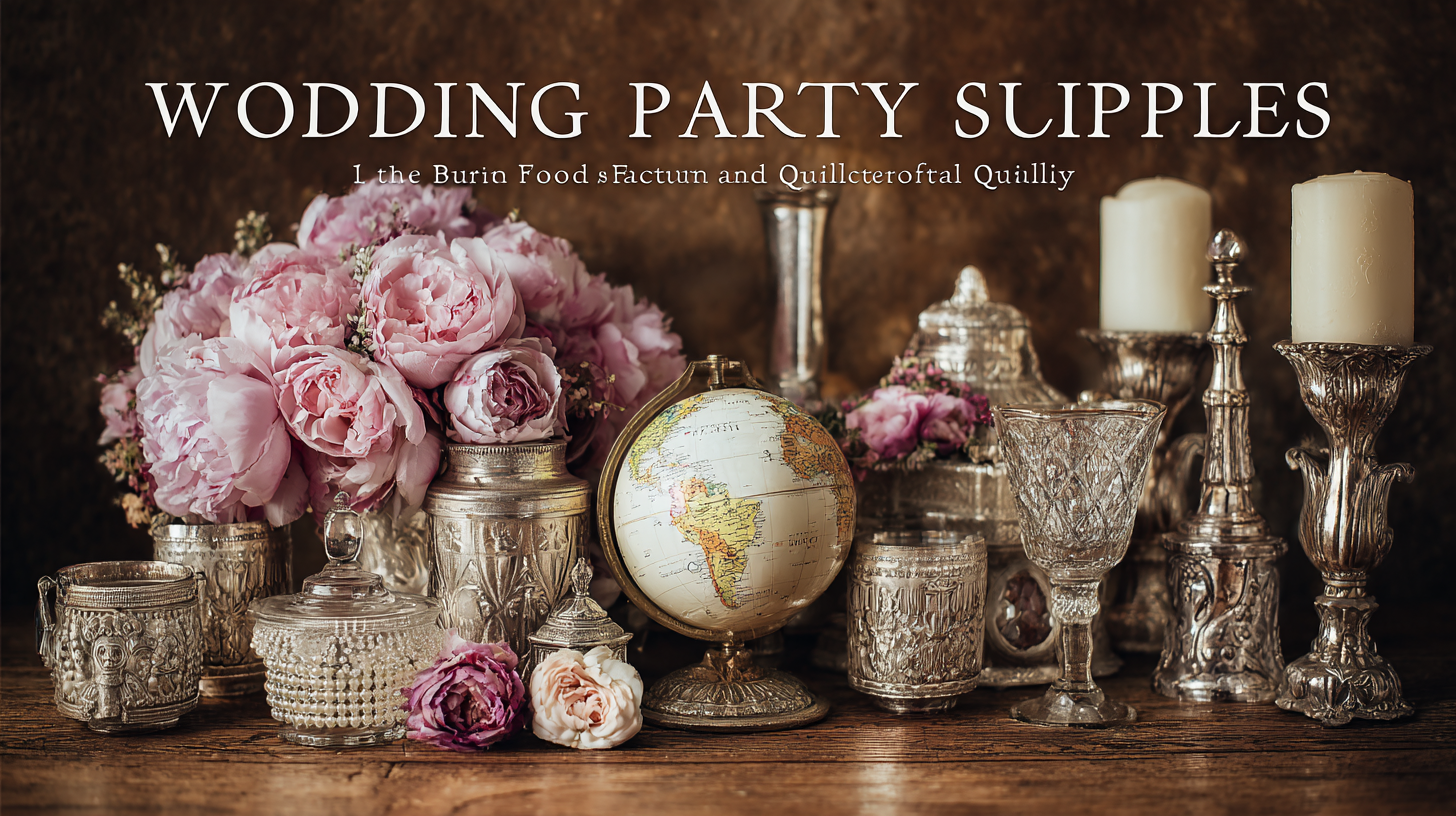Leading Global Factory for the Best Wedding Party Supplies with Unmatched Quality