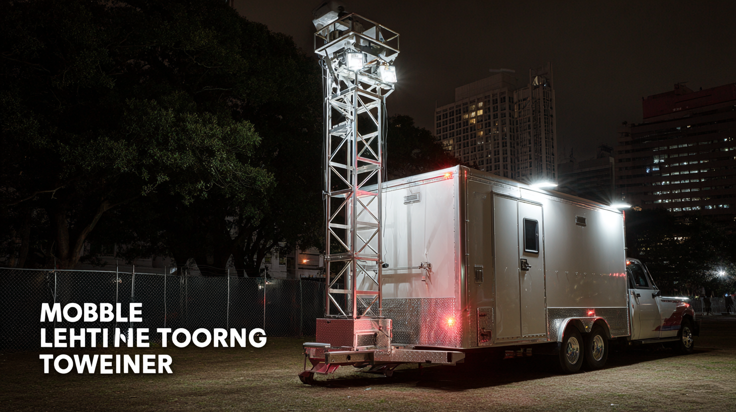 How to Choose the Best Mobile Lighting Tower for Your Project Needs