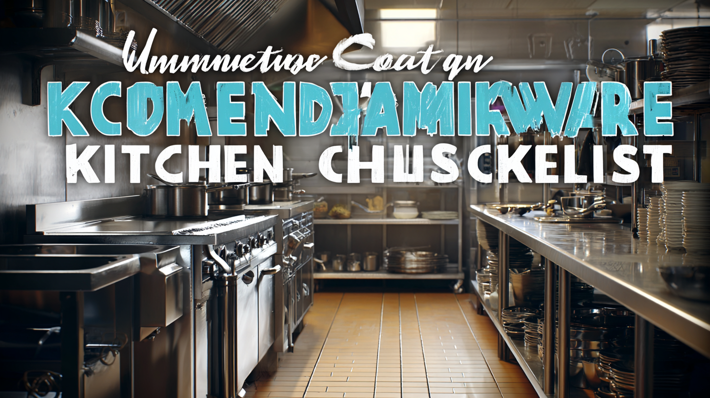Ultimate Guide to Your Best Commercial Kitchenware Checklist
