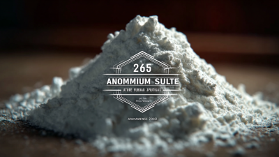 Exploring the Future: 2025 Market Trends for the Best Ammonium Sulfate with Real-World Applications