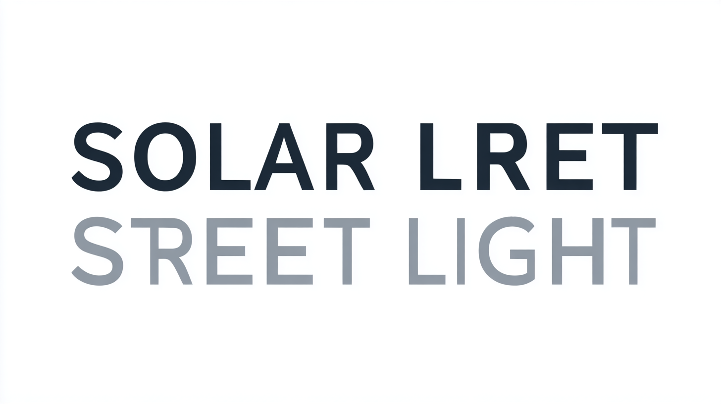 Unlocking Industry Standards for Best Solar Street Light Led Solutions in Global Markets