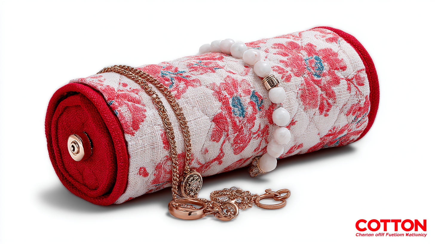Discover the Finest Cotton Quilted Jewelry Roll Crafted by China's Premier Manufacturing Factory
