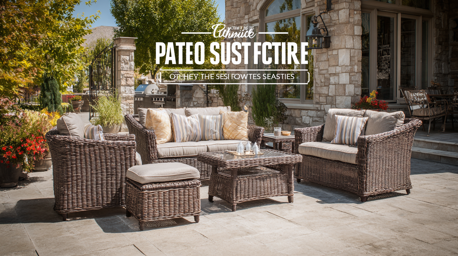 Ultimate Checklist for Selecting the Best Patio Furniture Sets for Your Outdoor Space