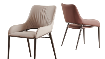 Simple Light Luxury Chair Leather Dining Room Chair With Back (1).jpg