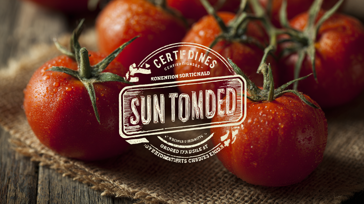 Navigating Export Certification for Best Tomatoes Sun Dried A Comprehensive Guide for Success