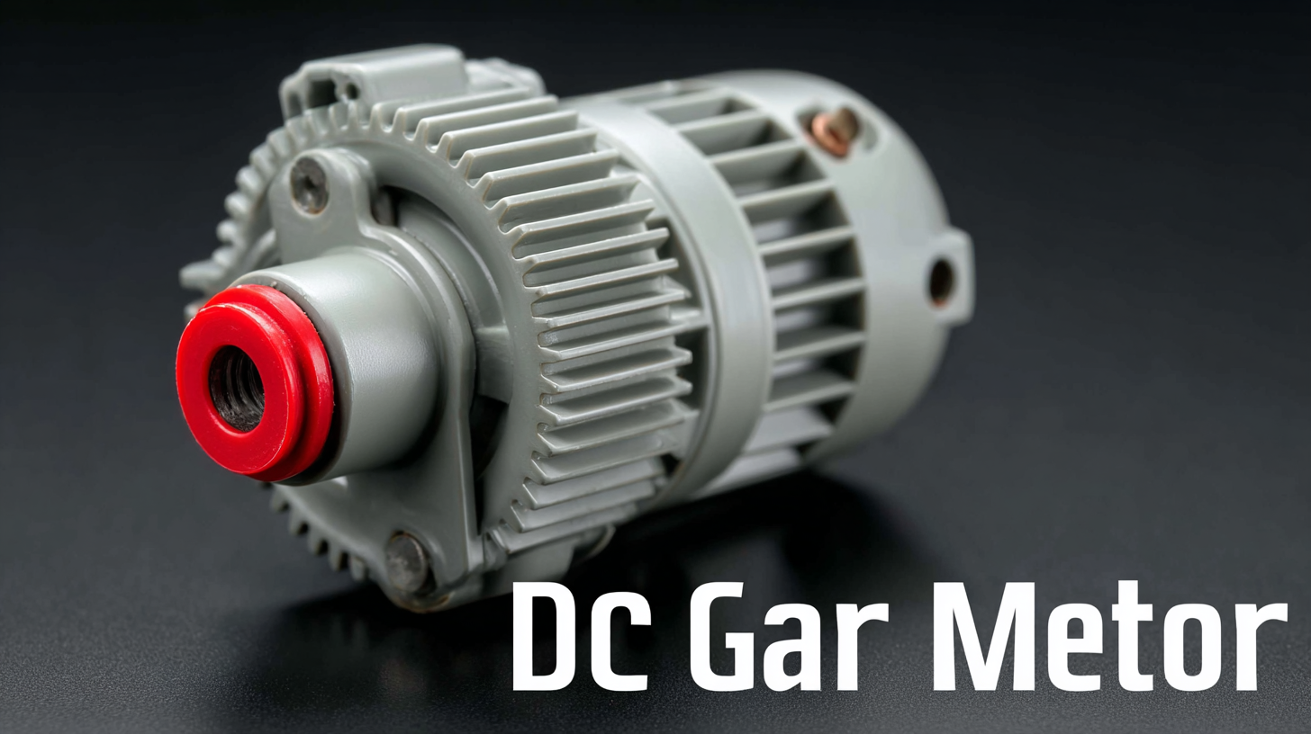How to Choose the Best Dc Motor Gear Motor for Your Industrial Needs