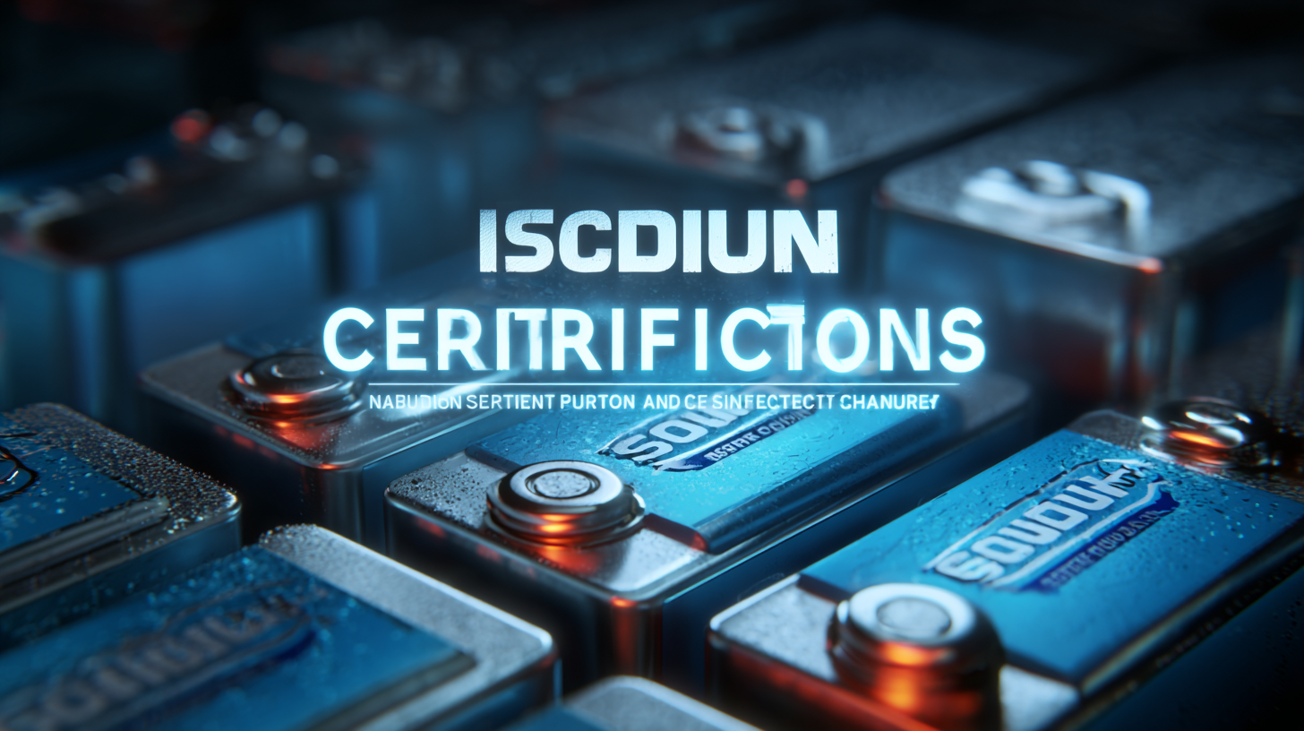Navigating Export Certifications for Best Sodiumion Batteries How to Ensure Compliance and Quality Standards