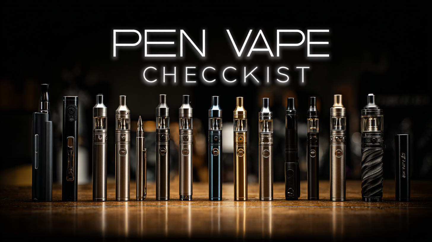 Essential Checklist: How to Choose the Best Pen Vape for Your Business Needs