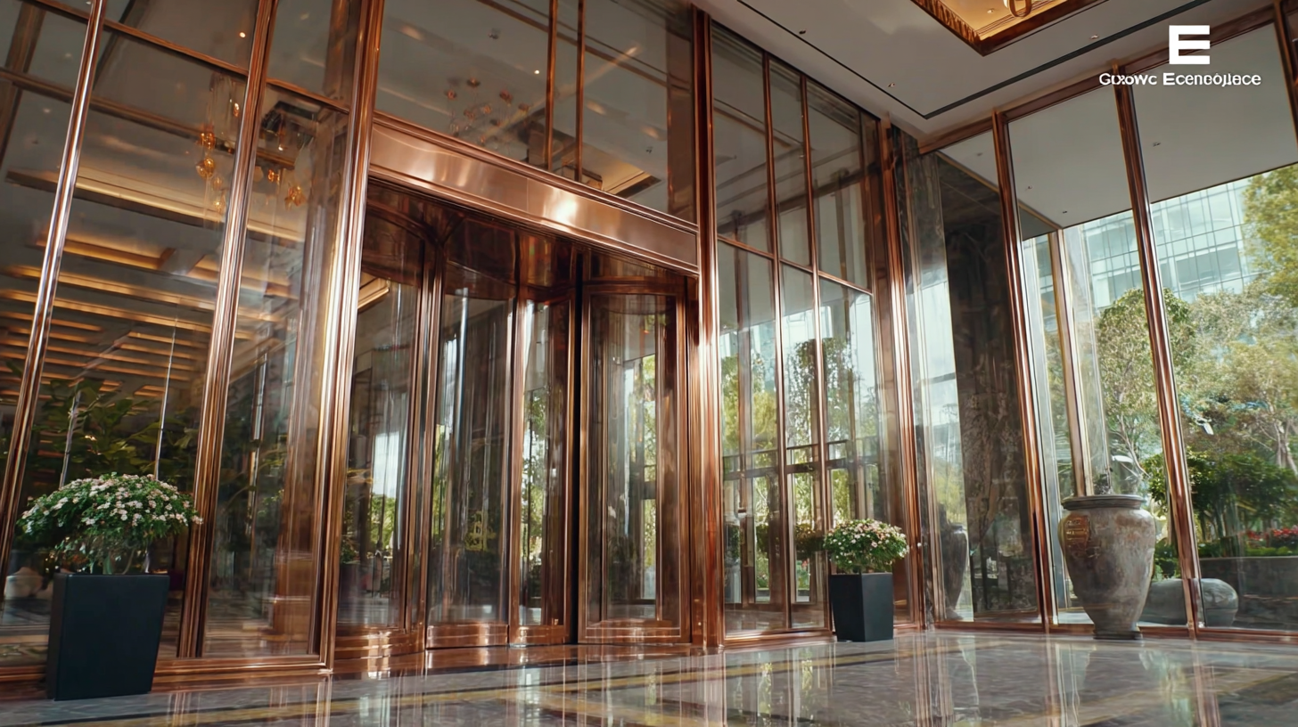 Redefining Excellence: China’s Premier Glass Copper Doors for Global Export Leadership