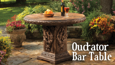 Understanding the 2025 Trends in Outdoor Spaces with the Best Outdoor Bar Table Selection Guide