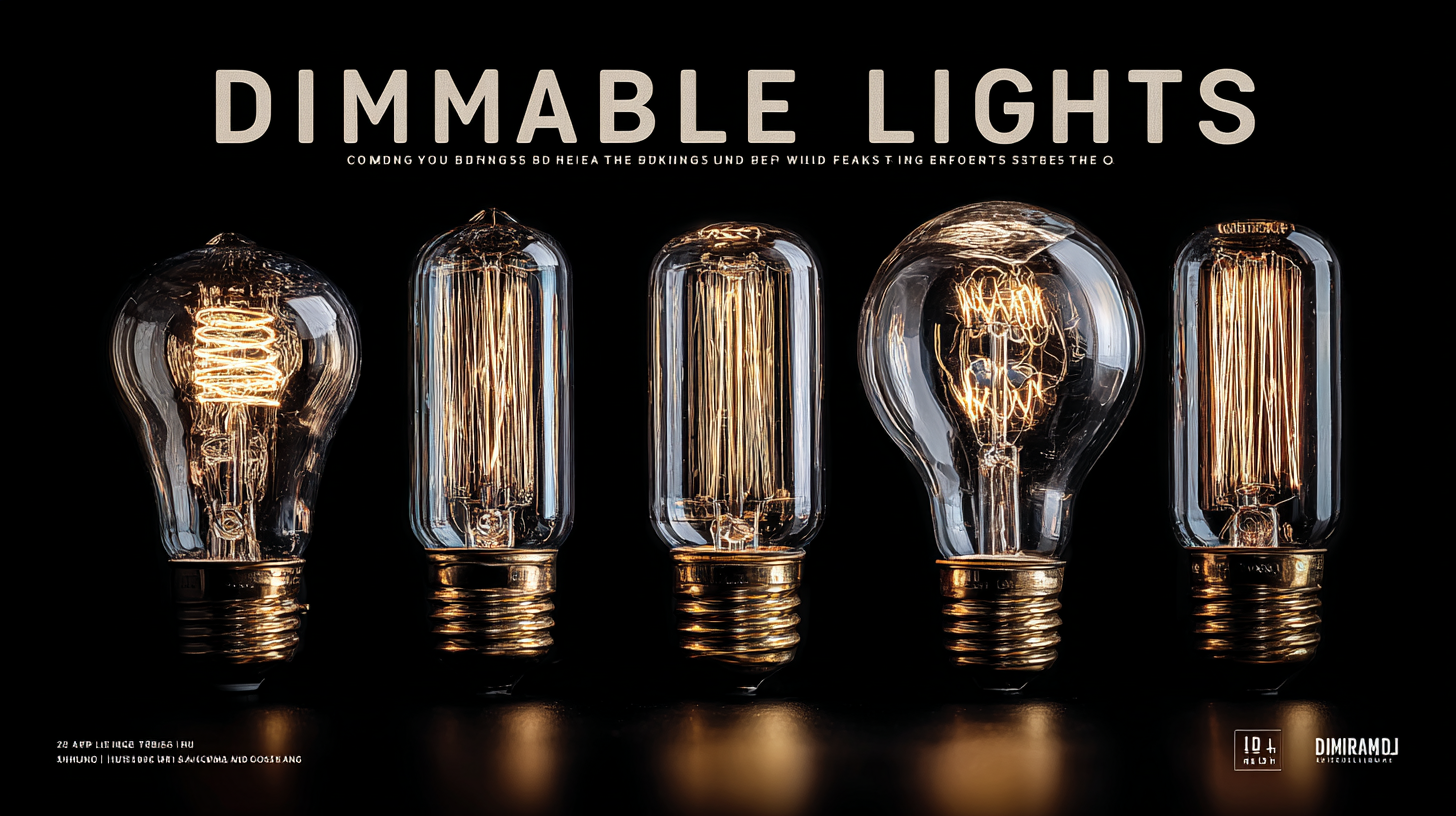 Your Comprehensive Handbook to Choosing the Best Dimmable Lights for Every Space