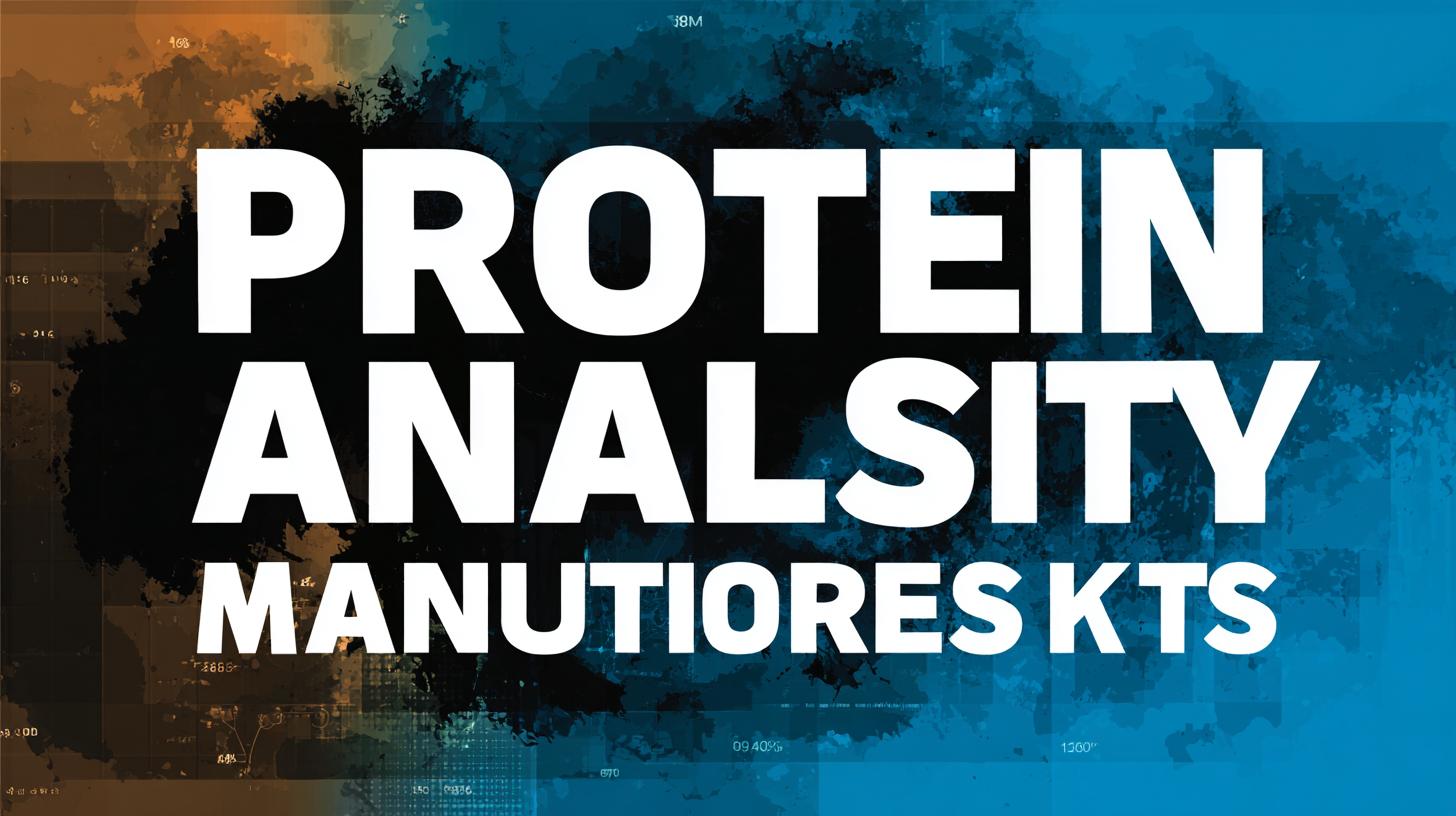 How to Identify Quality Manufacturers for the Best Protein Analysis Kits