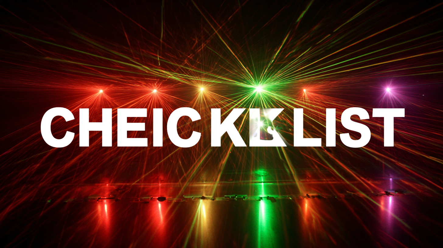 Essential Checklist for Choosing the Best High Power Laser for Your Business Needs