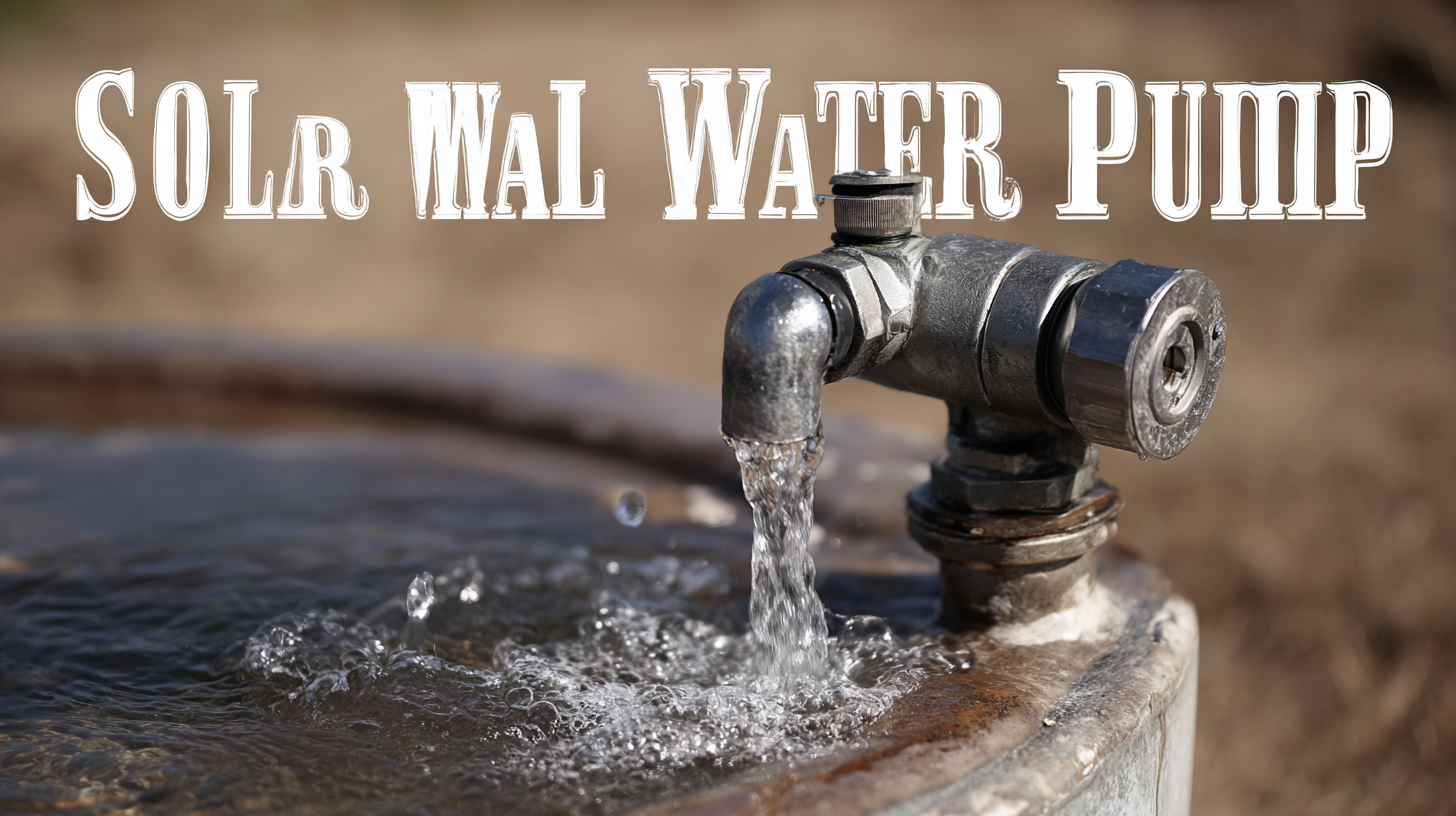 How to Choose the Best Solar Water Well Pump for Your Needs