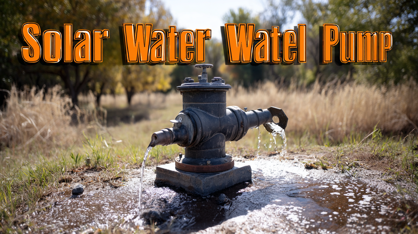 How to Choose the Best Solar Water Well Pump for Your Needs