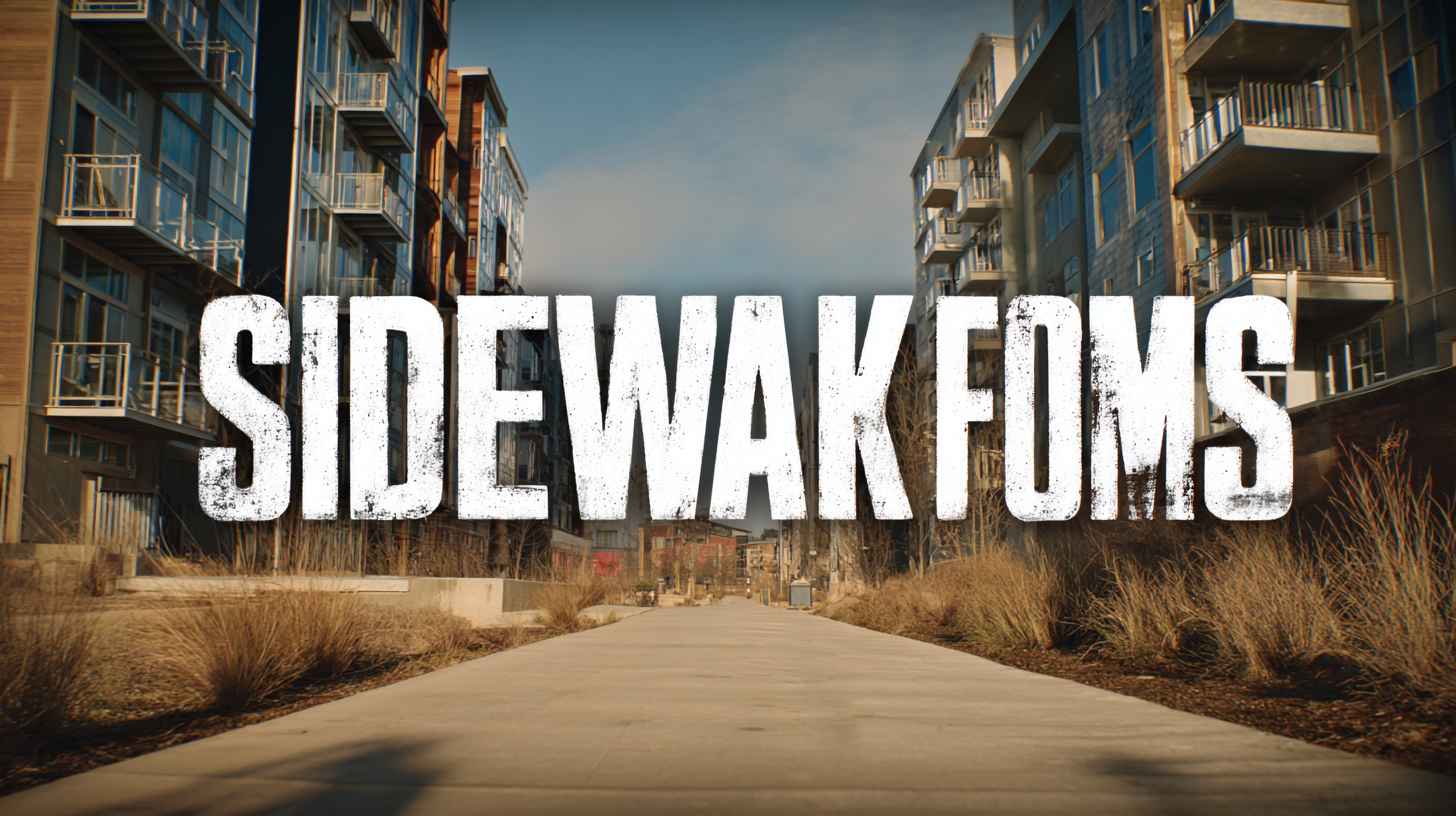 The Ultimate Guide to Choosing the Best Sidewalk Forms for Your Next Project