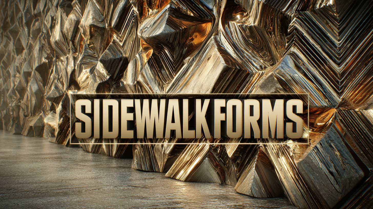 The Ultimate Guide to Choosing the Best Sidewalk Forms for Your Next Project