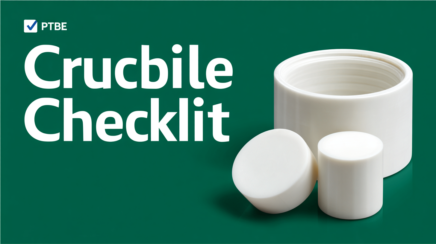 Ultimate Checklist for Selecting the Best Ptfe Crucible for Your Laboratory Needs
