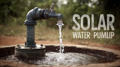 How to Choose the Best Solar Water Well Pump for Your Needs