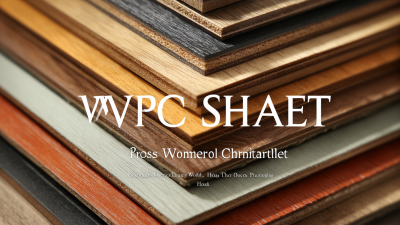 Unmatched Quality of Best WPC Sheet From China's Leading Manufacturing Powerhouse