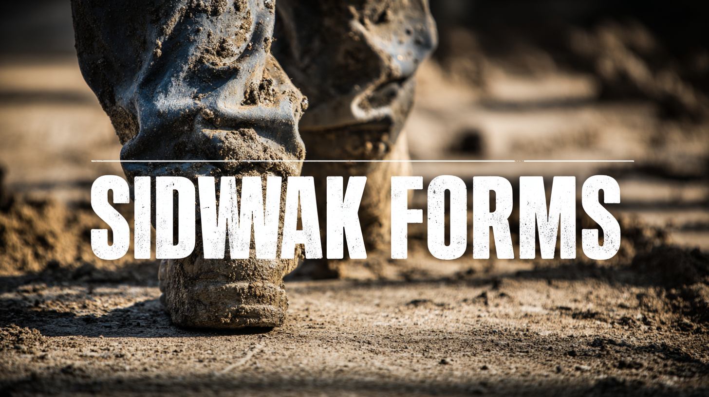 How to Choose the Right Sidewalk Forms for Your Construction Project