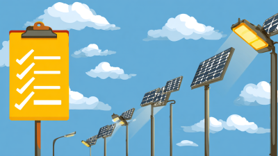 Essential Checklist for Choosing the Best Outdoor Solar Street Light for Your Needs
