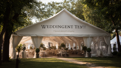 How to Identify Top-Notch Suppliers for the Best Wedding Tent: A Comprehensive Guide