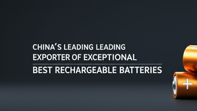 China's Leading Exporter of Exceptional Best Rechargeable Batteries