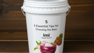 5 Essential Tips for Choosing the Best Iml Yogurt Bucket