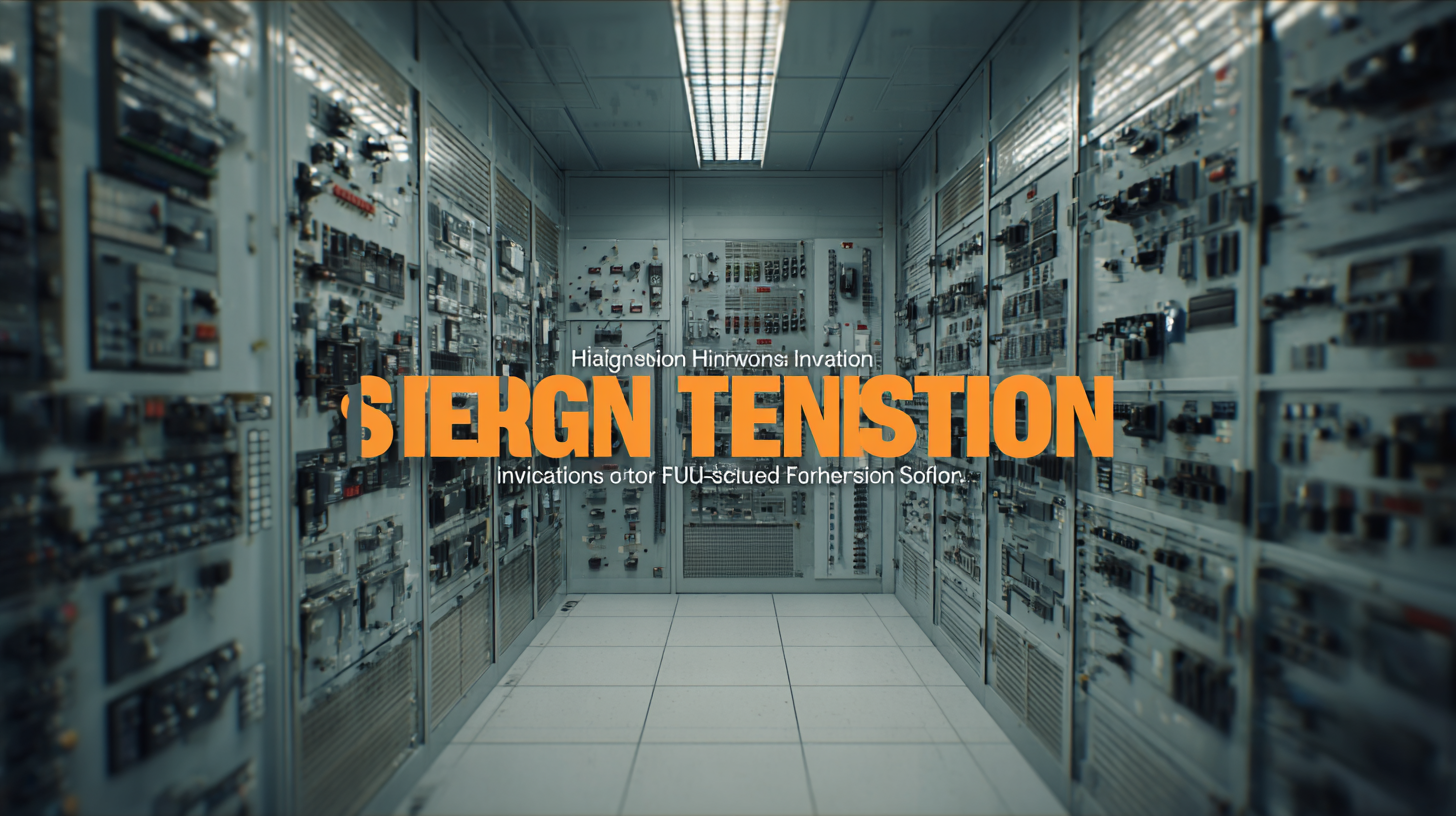 Harnessing Innovation in 2025 The Advantages of High Tension Switchgear for Future-Proof Solutions