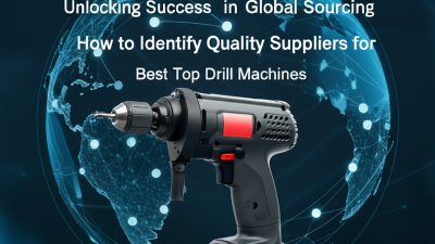Unlocking Success in Global Sourcing How to Identify Quality Suppliers for Best Top Drill Machines