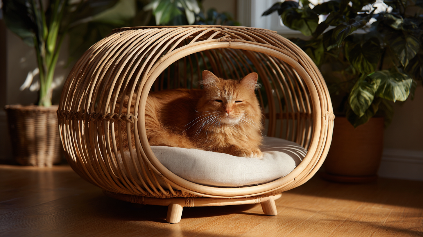 Elevate Your Pet's Lifestyle with Premium Rattan Cat Furniture Crafted in China