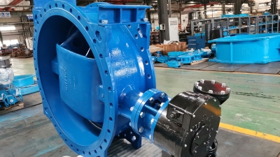 DN1400 worm gear ductile iron flange double offset butterfly valve  (2).jpg