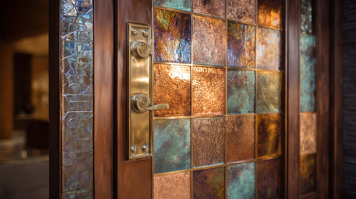 Solutions for Enhancing Security and Aesthetics with Best Glass Copper Door Innovations