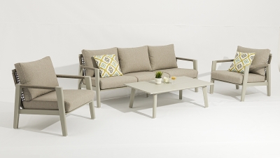 Outdoor Alum Rope sofa Hana sofa 4pcs set-AD555003