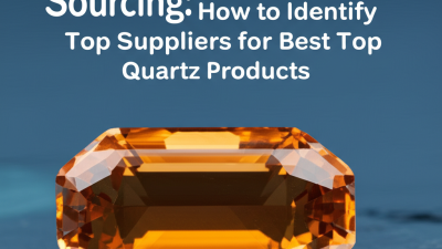 Unlocking Global Sourcing: How to Identify Top Suppliers for Best Top Quartz Products