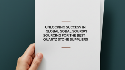 Unlocking Success in Global Sourcing for the Best Quartz Stone Suppliers