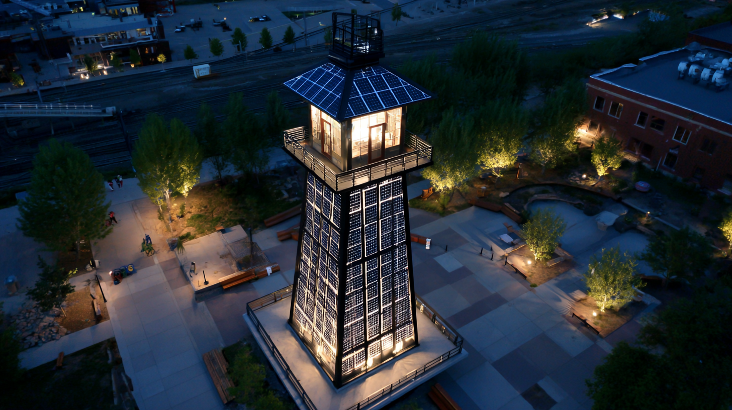 Innovative Solar Tower Light Examples Transforming Outdoor Spaces
