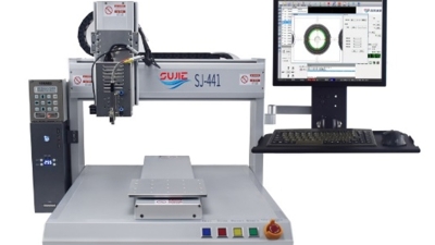 Aluminum profile desktop single-station visual dispensing machine1.jpg