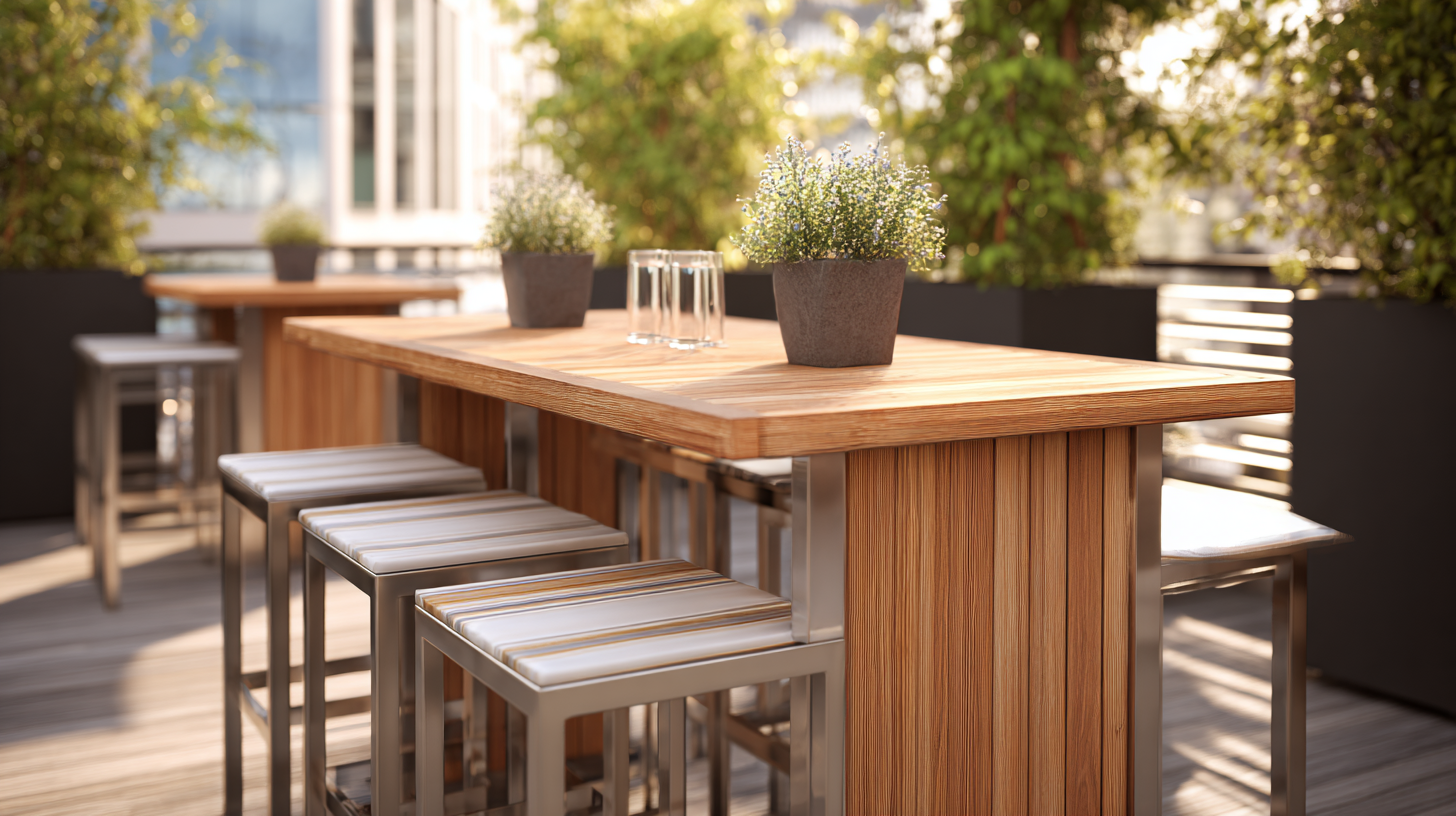 The Future of Stylish Bar Tables for Outdoor Entertainment